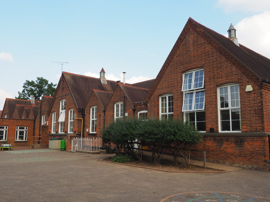 An external shot of the Leigh Academy Marden building, taken from the playground area.